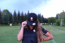 Load image into Gallery viewer, BLACK CLUB 24 COACH'S HAT FRONT.
